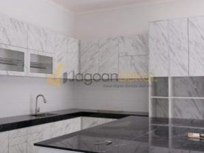 Kitchen Set Premium Blockboard Finishing HPL Include Island Table Counter Top Granit - Ibu Nina