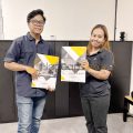Kabinet Mesin Cuci Dan Lemari Loker Black Doff Bahan Blokmin Finishing HPL - Ibu Junita