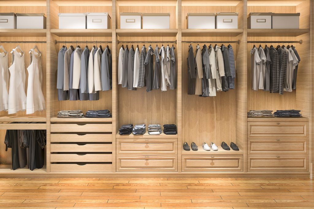 Walk-in Closet Rak Terbuka