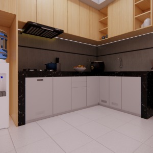 Kitchen Set Minimalis Alumunium Grey Cold