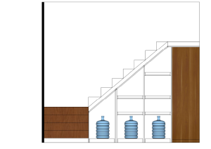 Lemari Multifungsi - Kabinet Tangga - Pantry