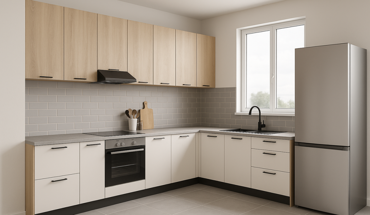 L-Shaped Kitchen Set