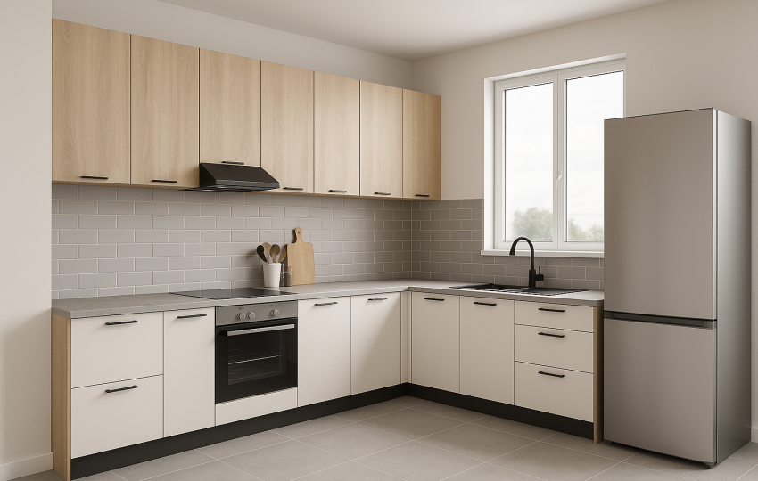 L-Shaped Kitchen Set
