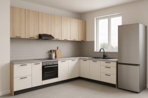 L-Shaped Kitchen Set