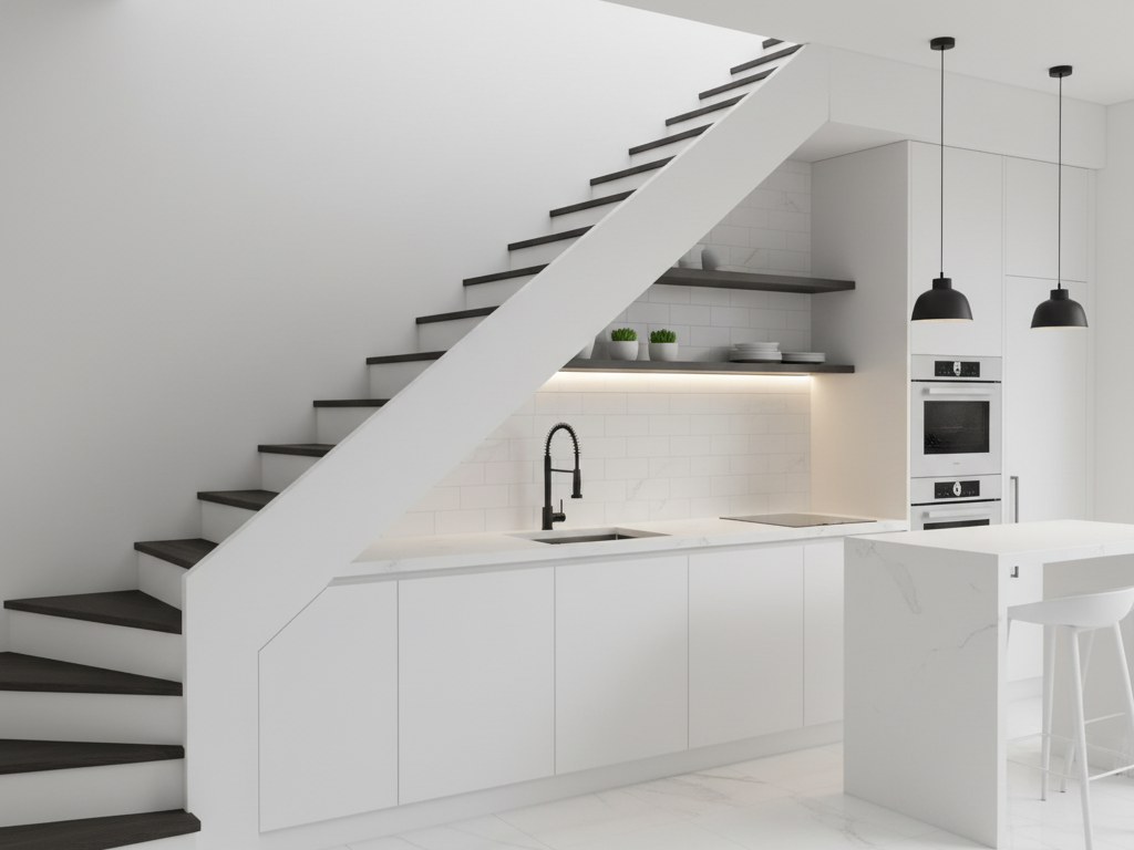 Jasa Kitchen Set Custom: Solusi Dapur Praktis & Estetik di Bawah Tangga!