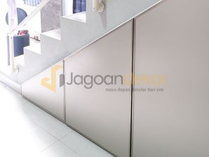 Lemari Bawah Tangga Alumunium Composite Panel - Ibu Arni