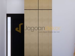 Lemari Full Ceiling Blockboard Finishing HPL - Bapak Mufthi