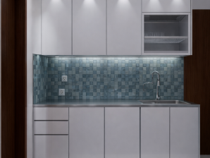 Kitchen Set Alumunium Composite Panel 190 cm x 160 cm - Ibu Herlina Silalahi