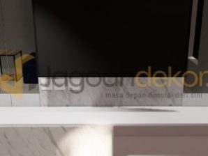 Kabinet TV Full Storage Include Backdrop TV - Ibu Maryani