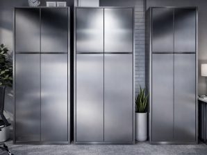 Lemari Kantor Untuk Arsip Blockboard Finishing HPL 200cm x 60cm x 300cm - Bapak Abdi