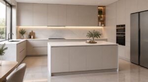 Kitchen Set Handleless yang Clean dan Elegan